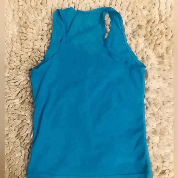 Free with purchase Sheer G-Sports Bling Teal/Fuchsia Tank Tops Small - Picture 3 of 9